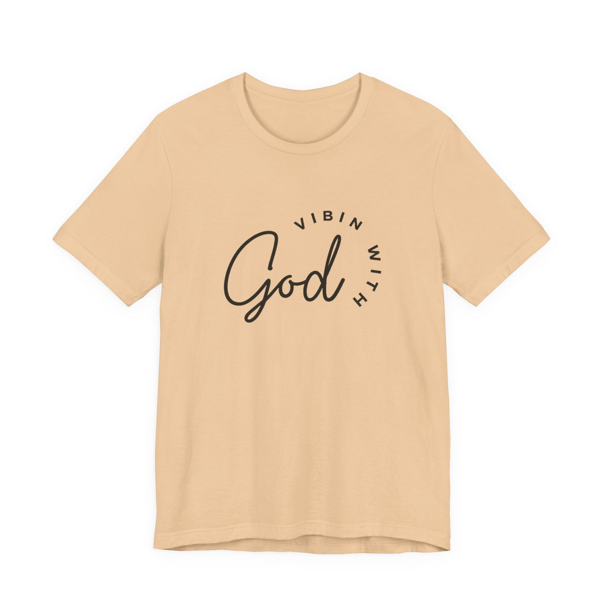 VIBIN WITH GOD SCRIPT T-SHIRT | CLASSIC GRAPHIC TEE
