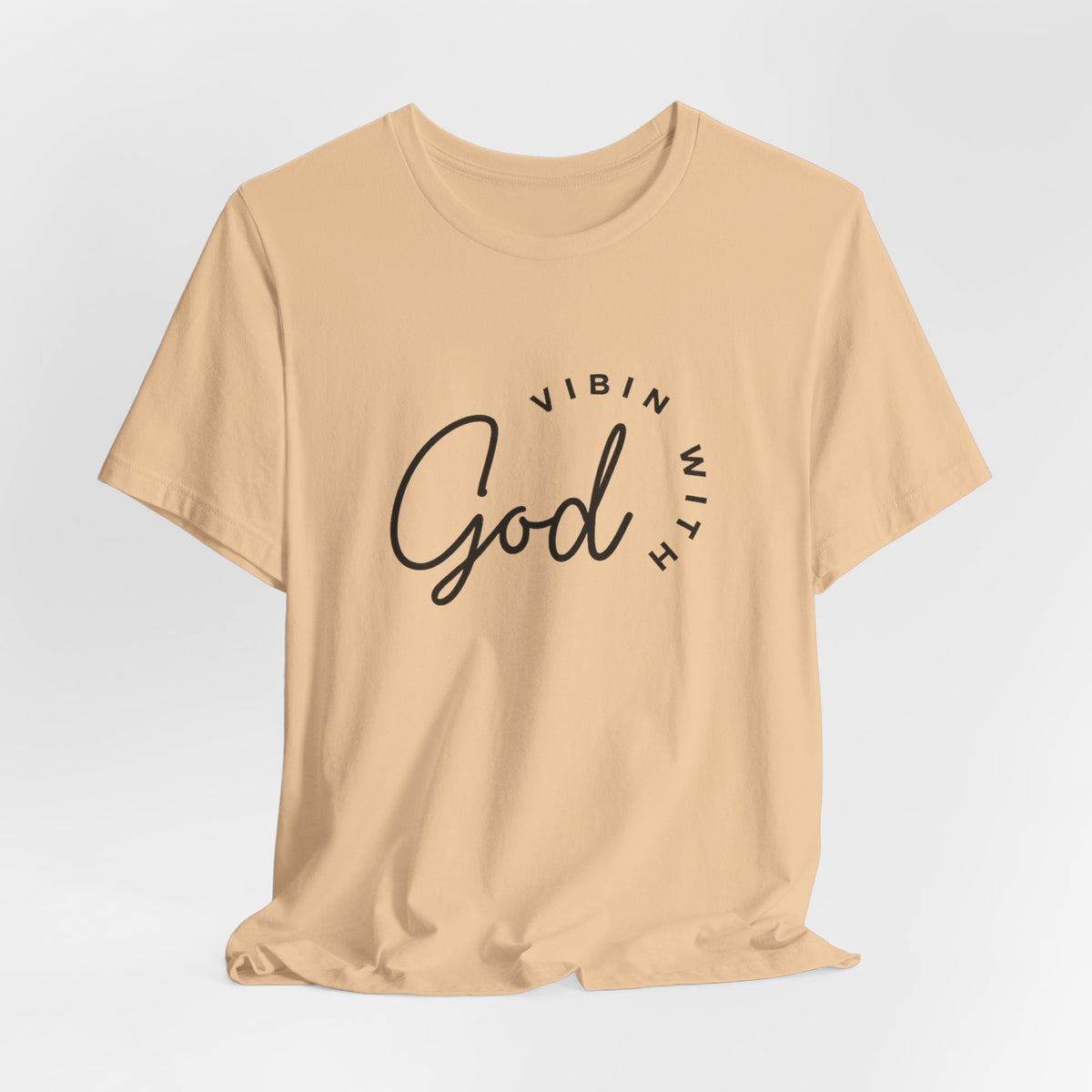 VIBIN WITH GOD SCRIPT T-SHIRT | CLASSIC GRAPHIC TEE